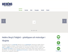 Tablet Screenshot of hedensvargarda.se